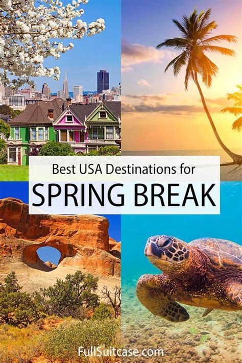 best spring break destinations in the united states